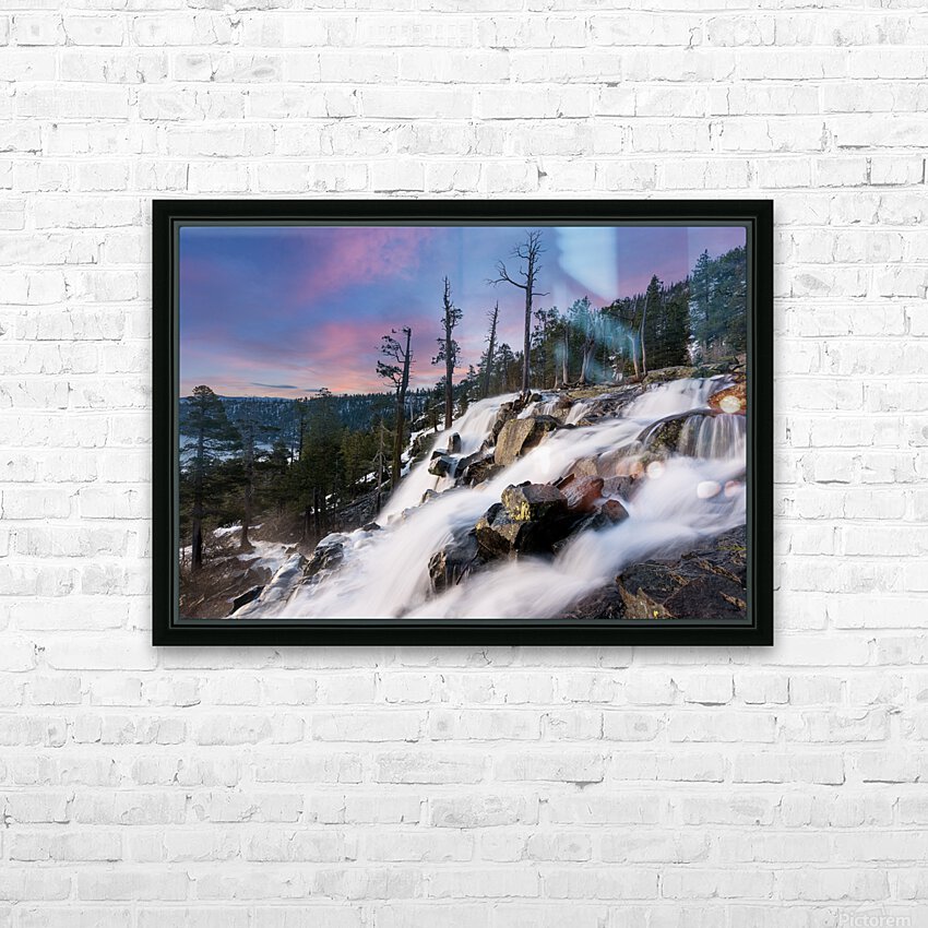 Sunrise over Lower Eagle Falls Lake Tahoe HD Sublimation Metal print with Decorating Float Frame (BOX)