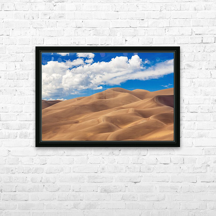 Panorama of Great Sand Dunes NP  HD Sublimation Metal print with Decorating Float Frame (BOX)