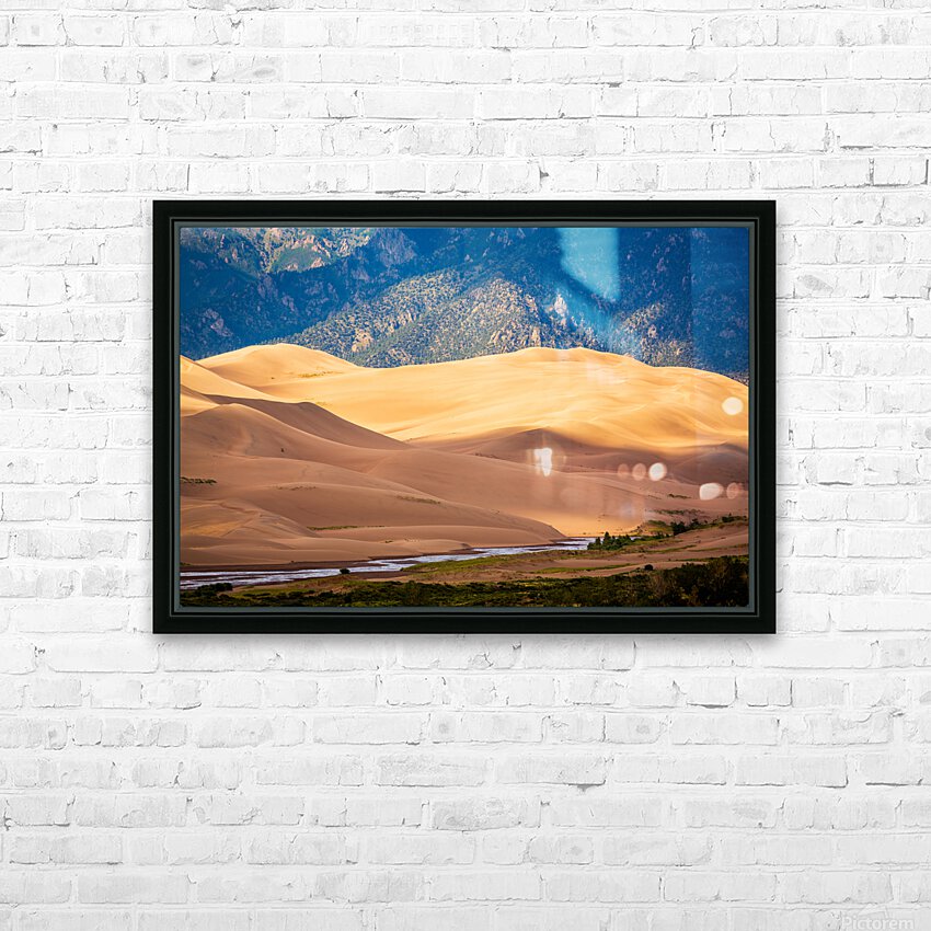 Detail of Great Sand Dunes NP  HD Sublimation Metal print with Decorating Float Frame (BOX)