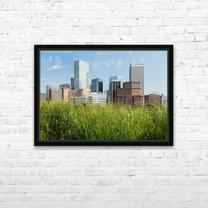 View of downtown buildings in Denver HD Sublimation Metal print with Decorating Float Frame (BOX)
