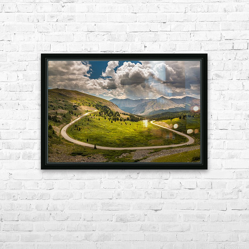 Large horseshoe bend on Cottonwood pass HD Sublimation Metal print with Decorating Float Frame (BOX)