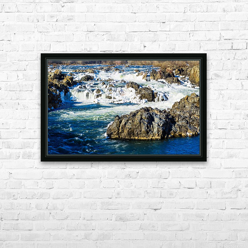 Great Falls on Potomac outside Washington DC HD Sublimation Metal print with Decorating Float Frame (BOX)