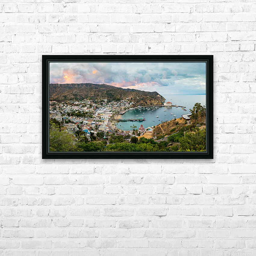 Evening in Avalon on Catalina Island HD Sublimation Metal print with Decorating Float Frame (BOX)