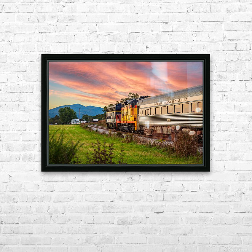 Potomac Eagle train in the evening HD Sublimation Metal print with Decorating Float Frame (BOX)