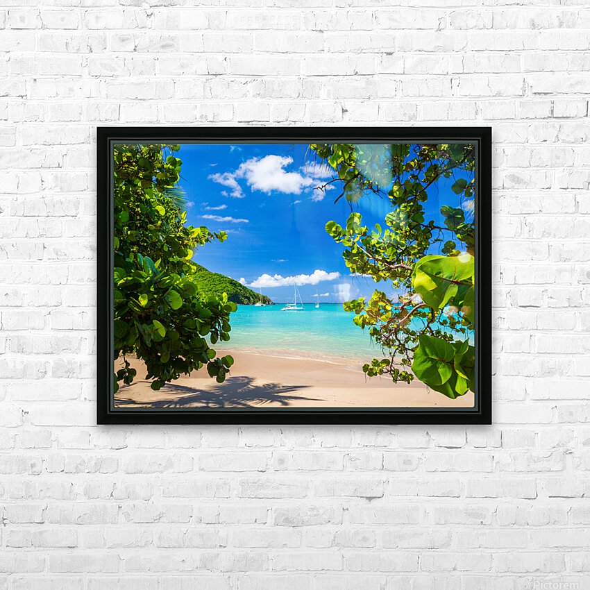 Glorious beach at Anse Marcel on St Martin HD Sublimation Metal print with Decorating Float Frame (BOX)