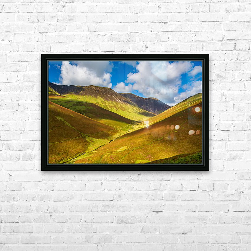 Newlands Pass in Lake District in England HD Sublimation Metal print with Decorating Float Frame (BOX)