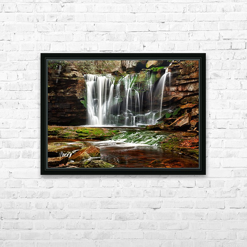 Elakala Falls in West Virginia HD Sublimation Metal print with Decorating Float Frame (BOX)