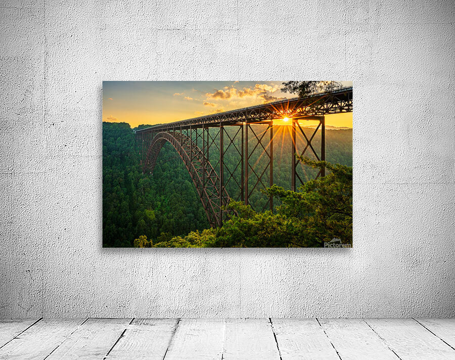 Sunset at the New River Gorge Bridge in West Virginia by Steve Heap