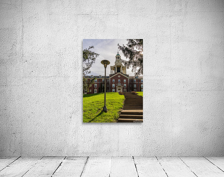 Facade of iconic Stuyvesant Hall at Ohio Wesleyan University Wall Preview