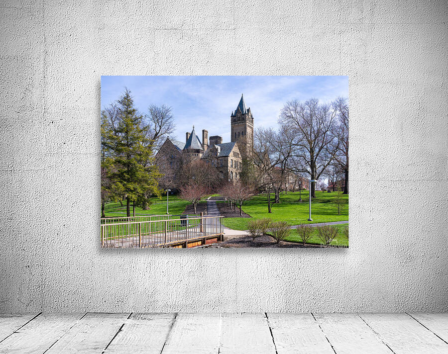 Facade of iconic University Hall at Ohio Wesleyan University Wall Preview