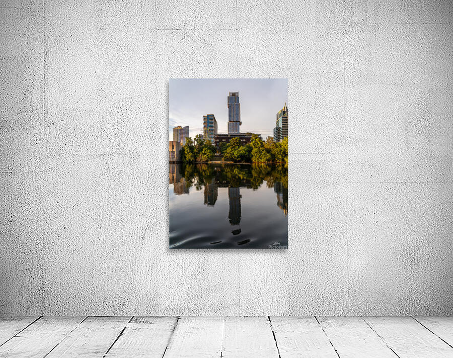 Austin Central Library with Jenga building Texas Wall Preview