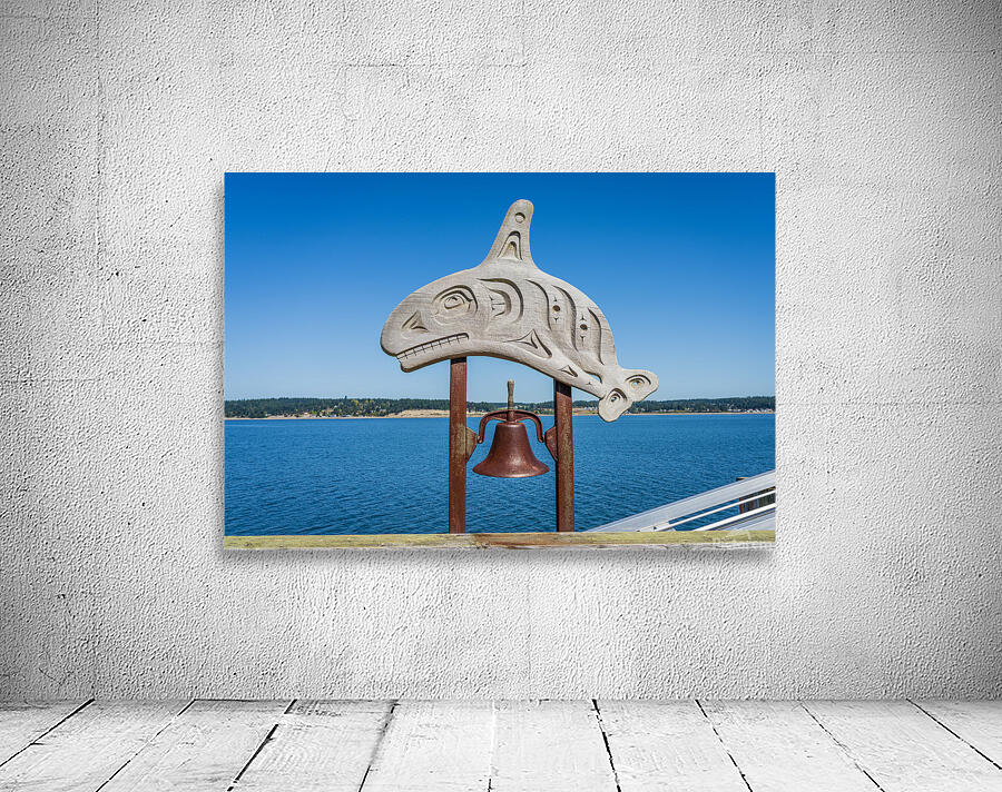 Ring bell when whale spotted off Coupeville wharf on Whidbey Isl Wall Preview