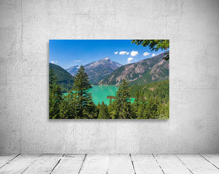 Overlook of Diablo Lake in North Cascades National Park in Washi Wall Preview