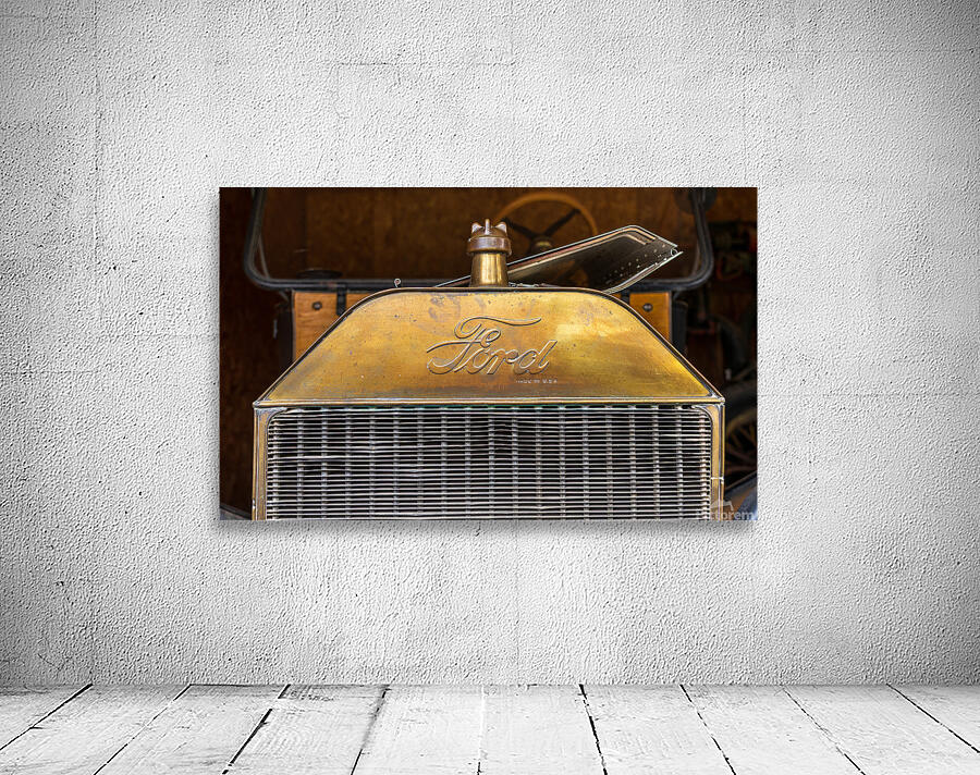 Radiator and front of historic Ford Model T car or truck Wall Preview