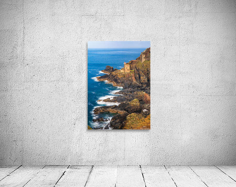 Long duration image of the ruins at Botallack tin mine Wall Preview
