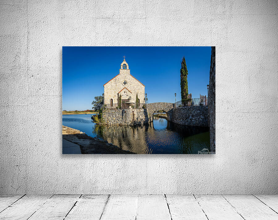 Clear December day in Adriatica Village McKinney Texas a plann Wall Preview