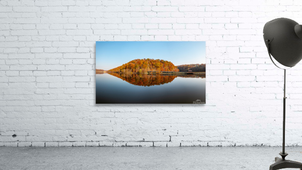 Perfect reflection of autumn leaves in Cheat Lake by Steve Heap