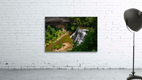 Burgess Falls waterfall in Tennessee in summer by Steve Heap