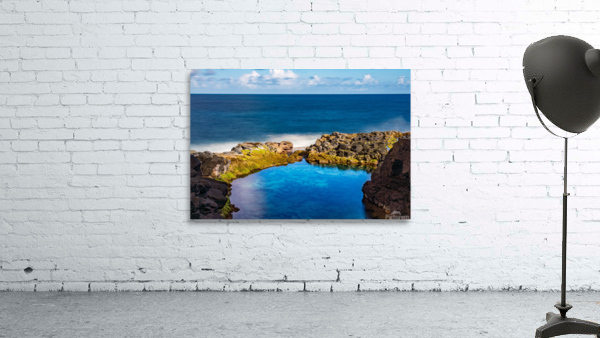 Long exposure image of Queens Bath on Kauai Wall Preview