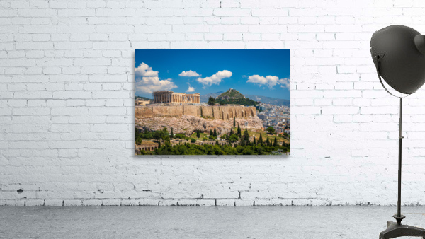 Panorama of city of Athens from Lycabettus hill by Steve Heap