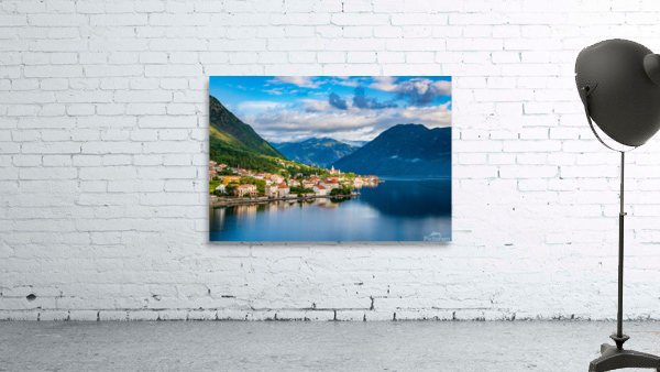 Town of Prcanj on the Bay of Kotor in Montenegro by Steve Heap