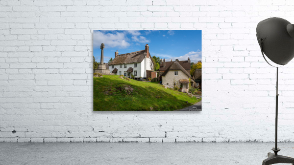 Thatched cottages in Lustleigh in Devon by Steve Heap