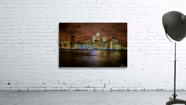 Skyline of Canary Wharf in London by Steve Heap