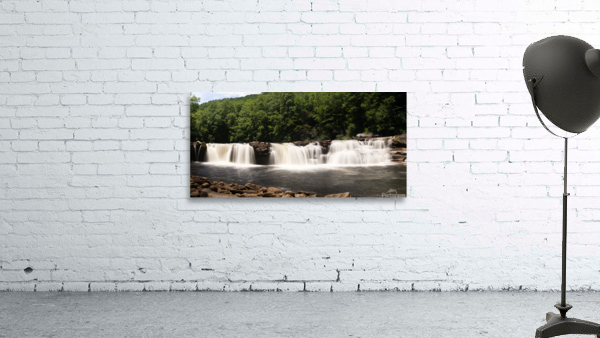 Three distinct waterfalls at High Falls of Cheat by Steve Heap