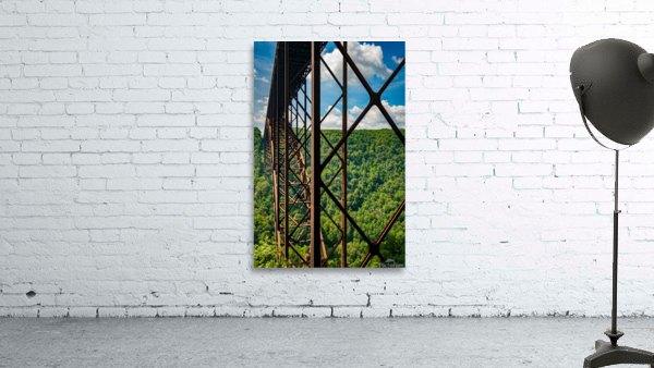 Metal structure of the New River Gorge Bridge by Steve Heap