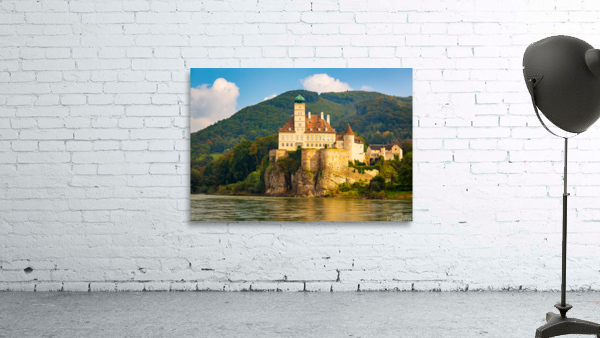 Schloss Schoenbuehel on Danube riverbank by Steve Heap