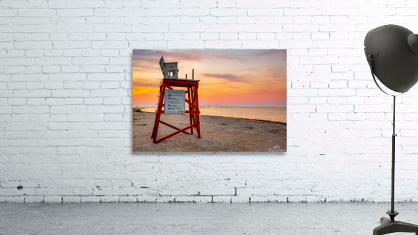 Lifeguard stand in Fort De Soto Florida Wall Preview