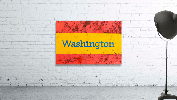 Macro photo of state of Washington name on newstand by Steve Heap