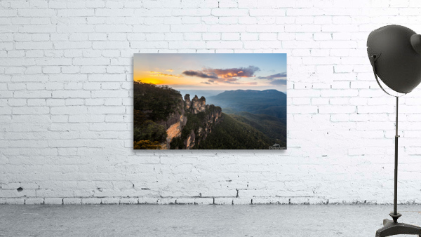 Sunrise from Echo Point in Blue Mountains Australia Wall Preview