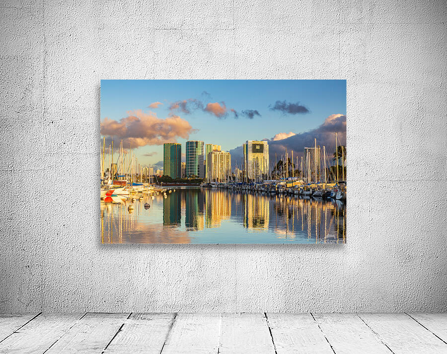 Harbor at Ala Moana Oahu Hawaii Wall Preview