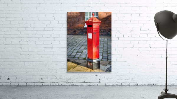 Victoria era red post office mailbox in street by Steve Heap