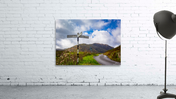 Langdale sign in english lake district by Steve Heap