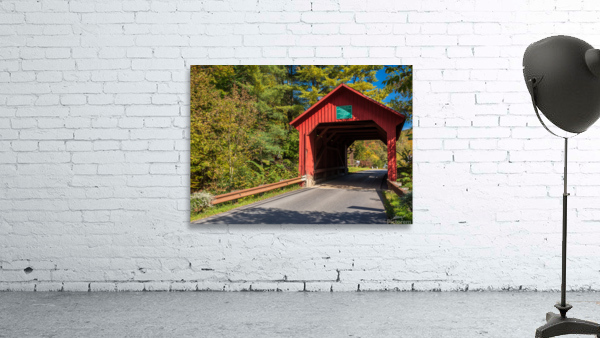 Lower covered bridge in Northfield Falls Vermont by Steve Heap