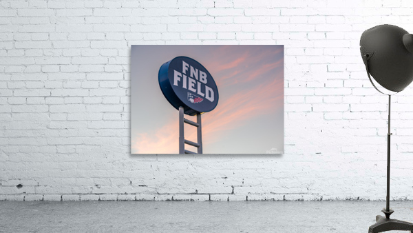 Signpost for the FNB Field in Harrisburg home of the Senators by Steve Heap
