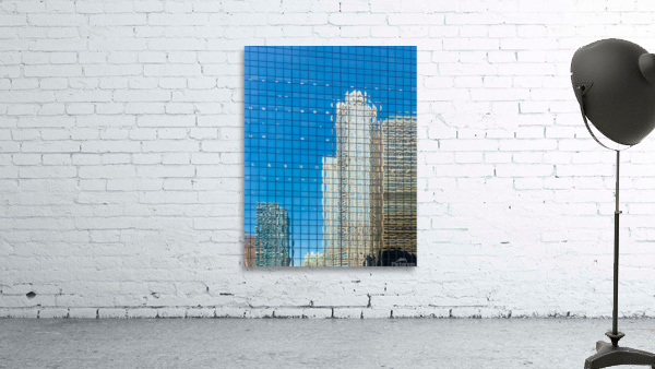 Reflection of offices in Chicago windows by Steve Heap