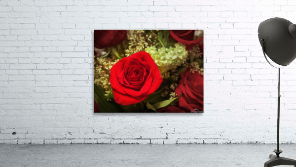 Oil painting of red rose bouquet by Steve Heap