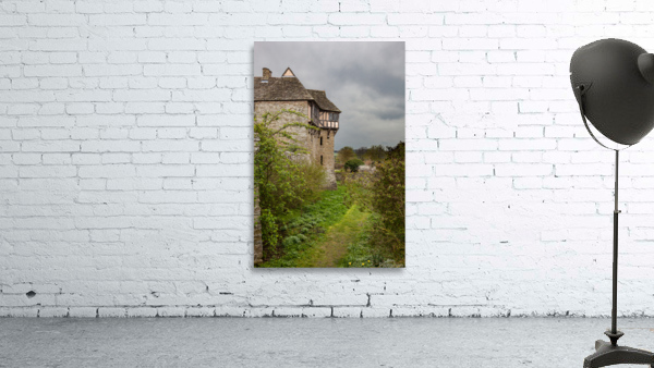Stokesay Castle in Shropshire on cloudy day Wall Preview