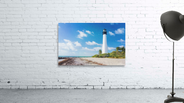 Painting of Cape Florida lighthouse by Steve Heap