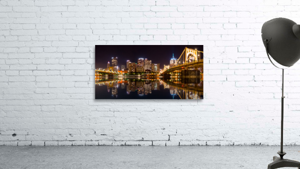 City Skyline of Pittsburgh at night by Steve Heap