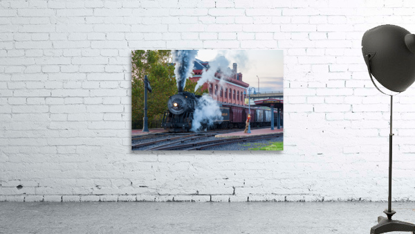 Steam train in Cumberland station by Steve Heap