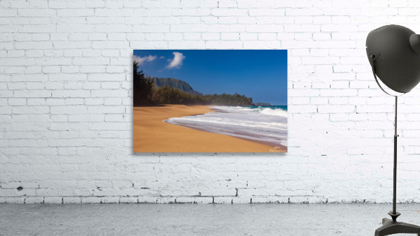 Lumahai beach in Kauai on winters day Wall Preview