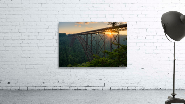 Sunset at the New River Gorge Bridge in West Virginia by Steve Heap