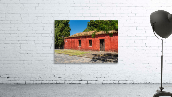 Red house in Unesco historical town of Colonia del Sacramento by Steve Heap