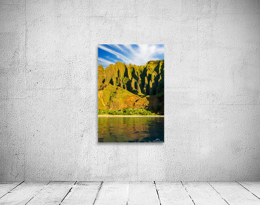 Vertical Na Pali coastline taken from Kauai cruise Wall Preview