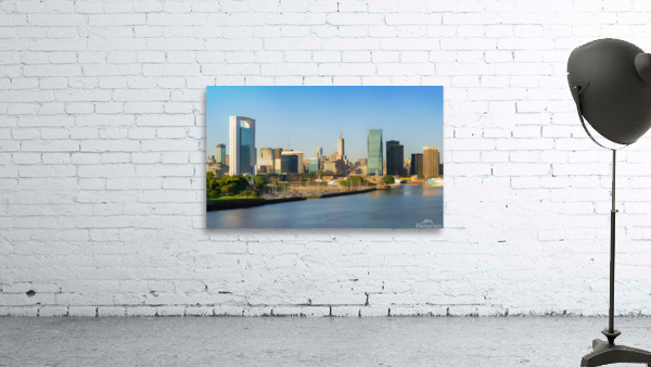 Colored pencil sketch of the city of Buenos Aires in Argentina Wall Preview