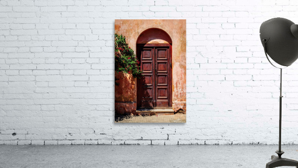 Wooden door in historical town of Colonia del Sacramento by Steve Heap